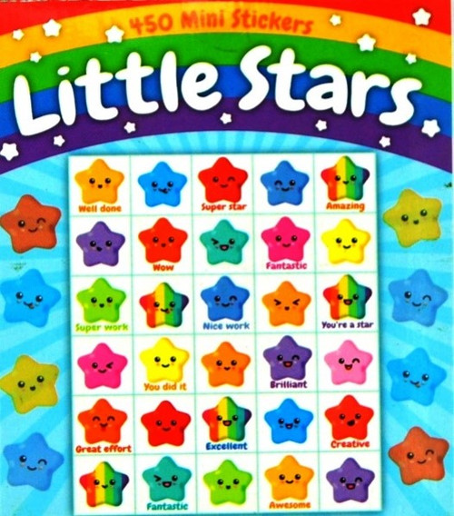 Sticker Books Little Stars 450 Mini Stickers (F01D35)