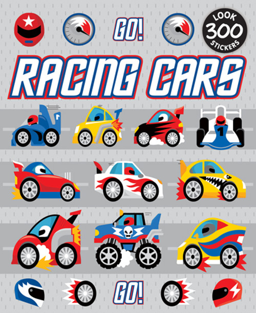 Sticker Books Racing Cars 300 Stickers (F02D33)