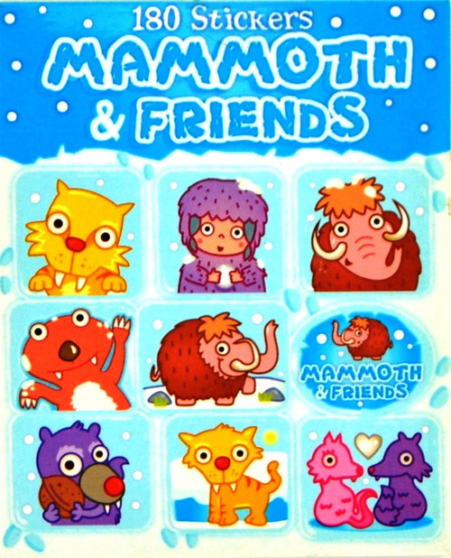 Sticker Books Mammoth & Friends 180 Stickers (F03D22)