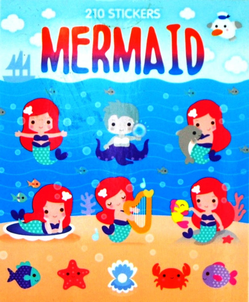 Sticker Books Mermaid 210 Stickers (F03D40)