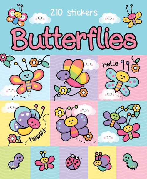 Sticker Books Butterflies 210 Stickers (F03D46)