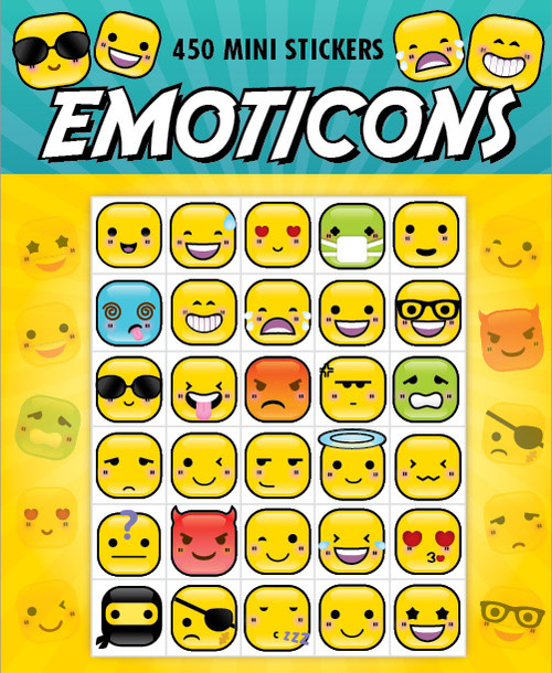 Sticker Books Emoticons 450 Mini Stickers (F03D47)