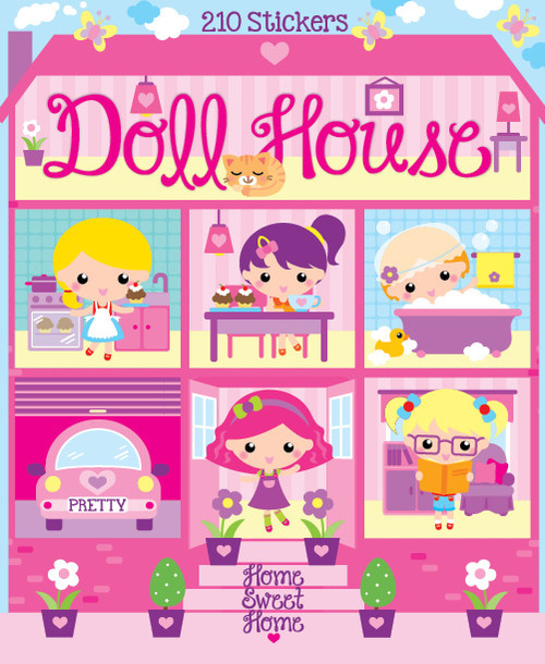 Sticker Books Doll House 210 Stickers (F03D54)