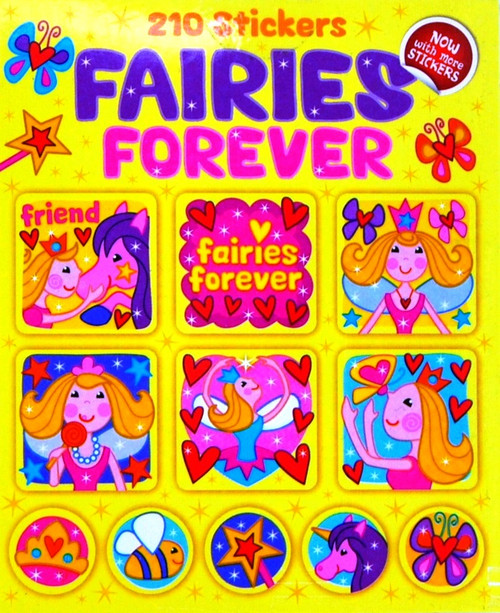 Sticker Books Fairies Forever 210 Stickers (F04D16)