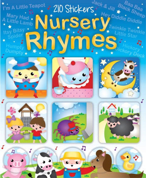 Sticker Books Nursery Rhymes 210 Stickers (F04D56)