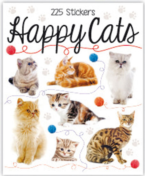 Sticker Books Happy Cats 255 Stickers (F04D27)