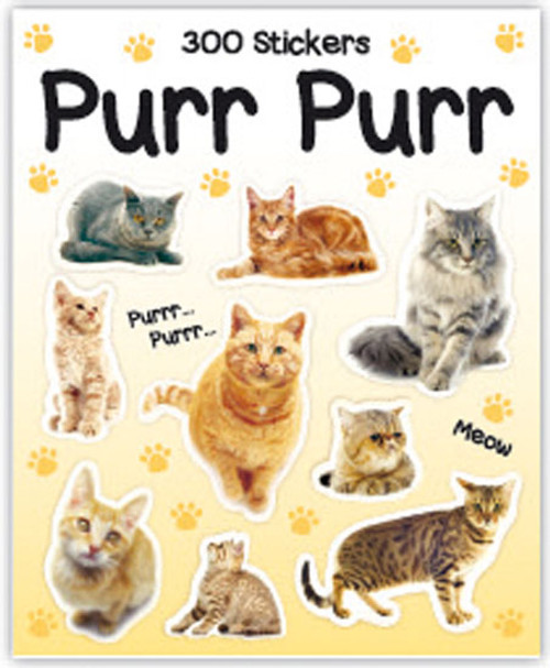 Sticker Books Purr Purr / Cute Cats 300 Stickers (F05D08)