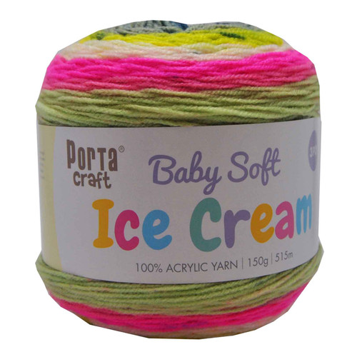 Baby Ice Cream Yarn 150g 515m 3ply Allsorts (Product # 156995)