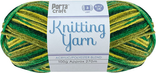 Knitting Yarn 100g 270m 8ply Multi Leprechaun (Product # 189658)