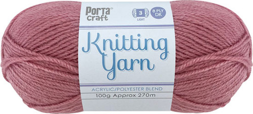 Knitting Yarn 100g 270m 8ply Solid Lilly Pilly (Product # 189153)