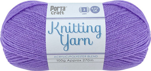 Knitting Yarn 100g 270m 8ply Solid Periwinkle (Product # 189221)
