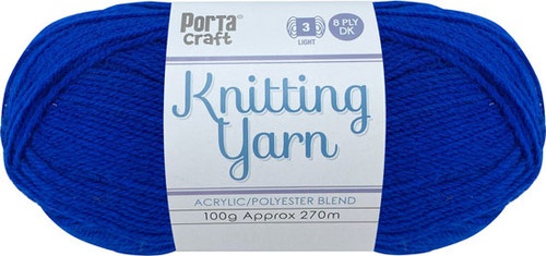 Knitting Yarn 100g 270m 8ply Solid Azure (Product # 189269)