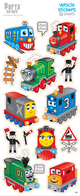 Sticker Sheets #14 Vehicle (Design E) 2 Sheets (Product # 128152.14E)