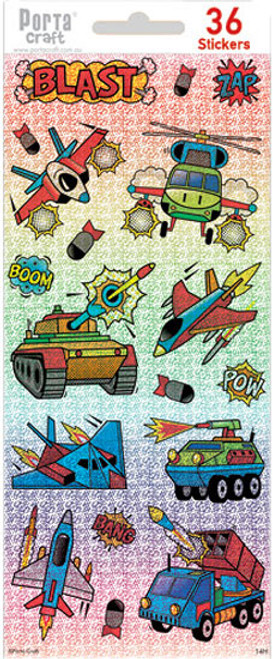 Sticker Sheets #14 Vehicle (Design H) 2 Sheets (Product # 128152.14H)