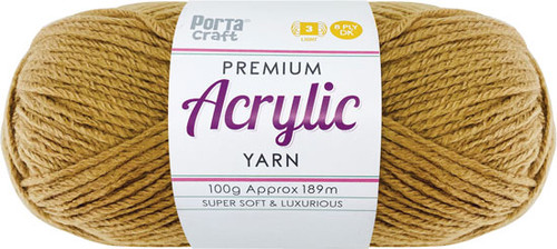 Acrylic Yarn 100g 189m 8ply Tortilla (Product # 194256)