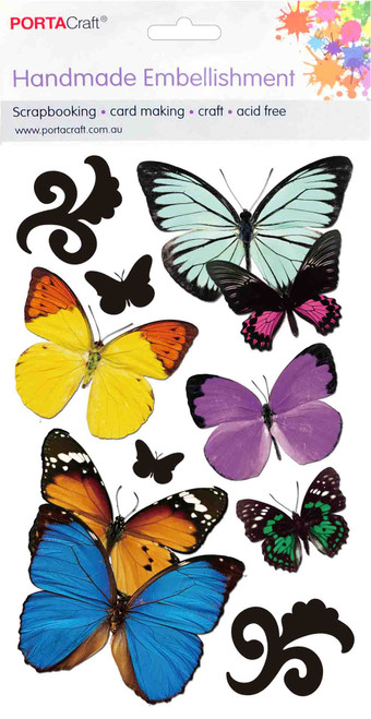 Handmade Embellishment Butterflies (Product # 084465.13F)