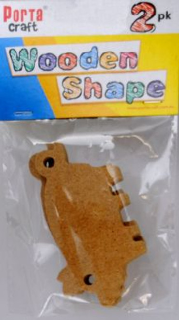 Wooden Shapes Pig 2 Pack (Product # 091906)