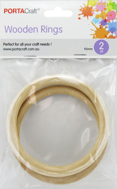 Wooden Rings 95mm 2 Pack (Product # 198650)
