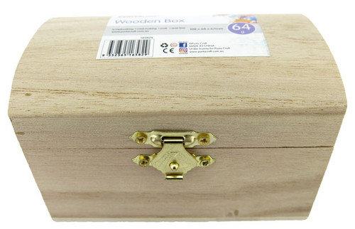Treasure Chest Wooden 108x68x67mm (Product # 165829)