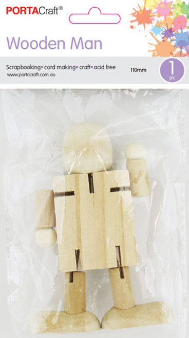 Moveable Person Wooden 11cm (Product # 179956)