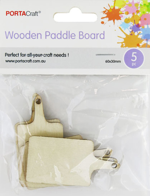 Craft Paddles Wooden 60x30mm 5 Pack (Product # 192542)