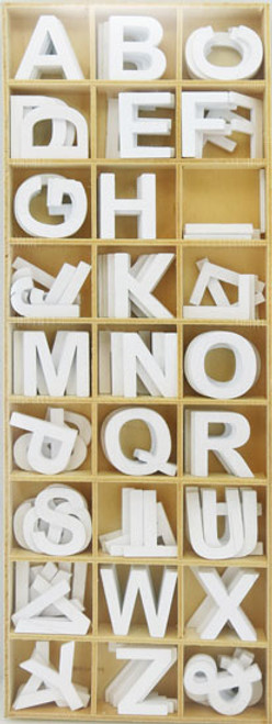 Wooden Alphabet 100g 162 Pieces (Product # 192641)