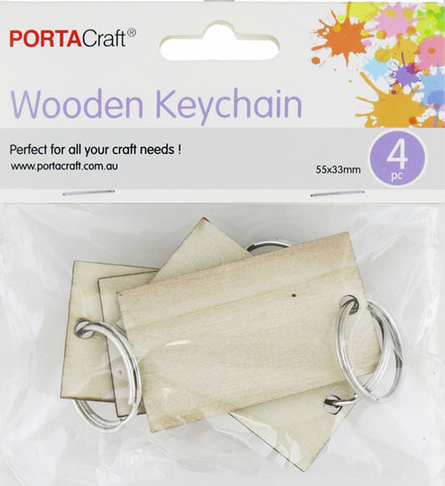 Wooden Tags With Ring 55x33mm 4 Pack (Product # 192696)