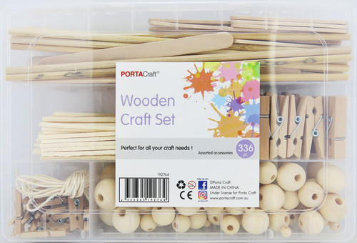 Wooden Craft Set 264g 336 Pieces (Product # 192764)