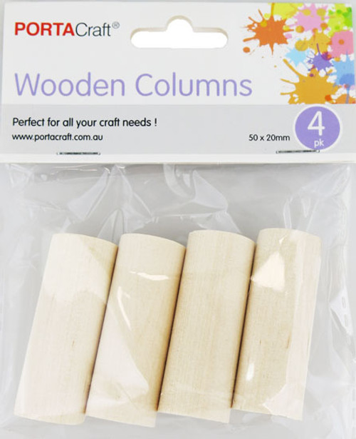 Wooden Columns  50x20mm 4 Pack (Product # 193075)