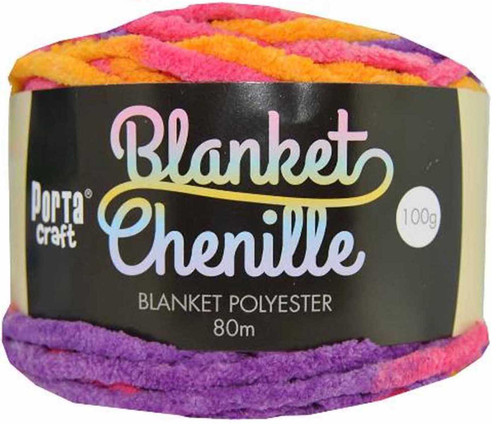 SECONDS Chenille Blanket Yarn 80m 12ply Fantasy (Product # 151235.S)