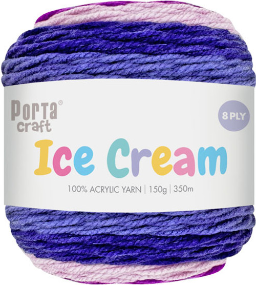 Ice Cream Yarn 150g 285m Ting Tong (Product # 194829)