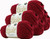 Luxe Cotton Blend Yarn 100g 220m 8ply Ruby (Product # 163436)