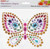 Rhinestone Decal Butterfly 150x120mm 1 Sheet (Product # 155950)