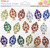 Rhinestone Decal Party Lights 22x37mm 17pk 1 Sheet (Product # 168769)