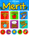 Sticker Books Merit 210 Stickers (F01D16)