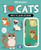 Sticker Books I Love Cats 140 Stickers & 70 Laser Stickers (F04D01)