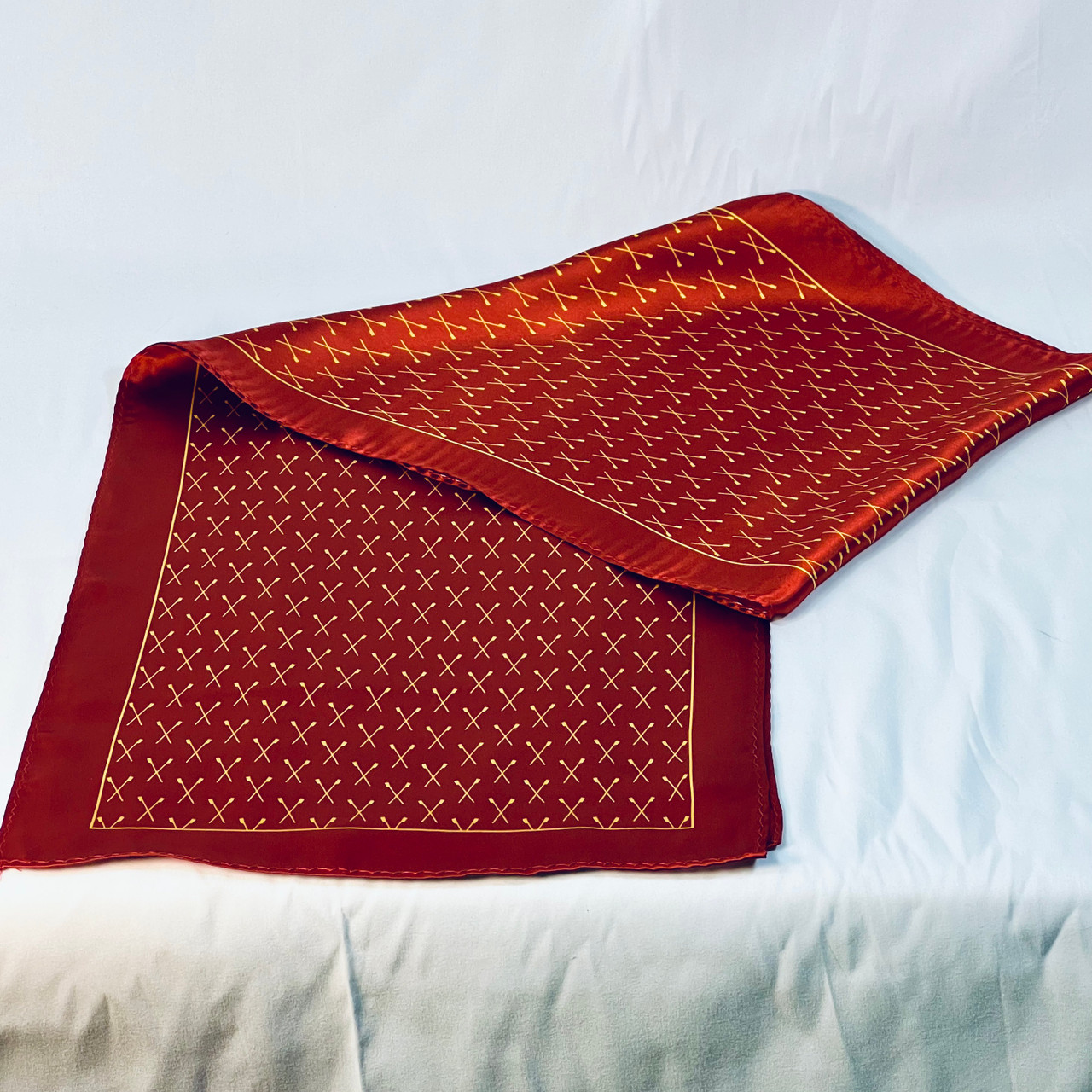 Crossed Oar Silk Scarf