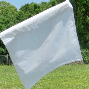 White Rowing Referee Flag