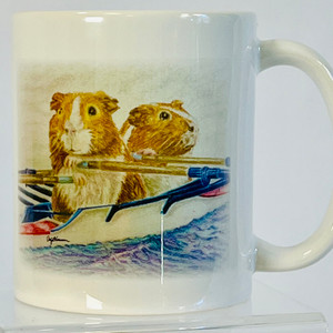 Rowing guinea pigs in a double scull coffee mug Rowing guinea pigs in a double scull coffee mug