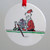 Rowing Holiday Ornament - Santa Single Present