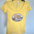Banana cream yellow colored rowing themed t-shirt, depicting guinea pigs sculling a double.