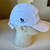 Rowing Guinea Pig Double Scull Headsweats Hat right side white