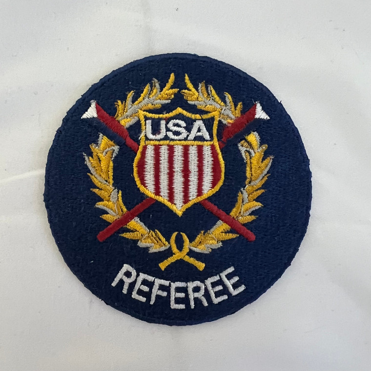 USRowing Referee circular iron on patch