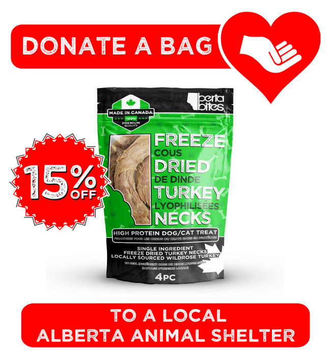 Donate a Freeze Dried Turkey Necks Bag