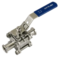 Tri-Clamp Ball Valve - 3 Piece Encapsulated)