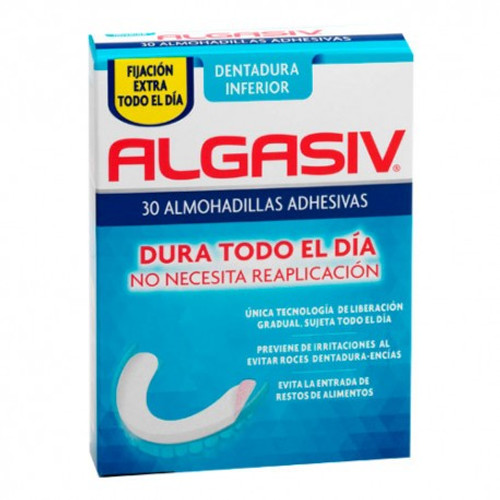 Algasiv almohadillas adhesivas prótesis 30 U inferior