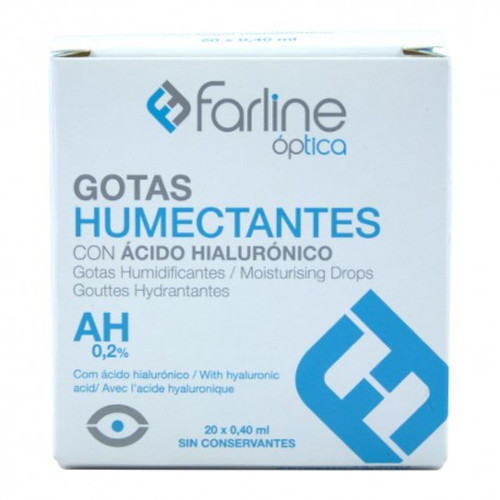 Farline óptica gotas humectantes 0.2% hialurónico gotas oftal