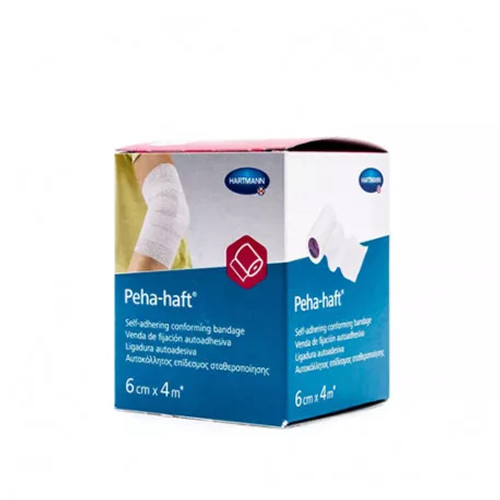 Venda autoadhesiva para articulaciones peha-haft color azul 6 cm x 4 m