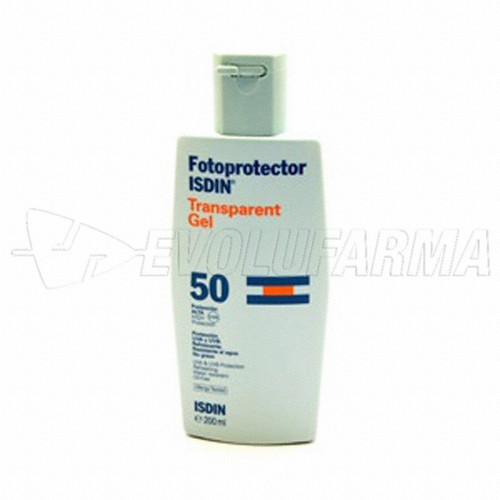 FOTOPROTECTOR ISDIN GEL TRANSPARENTE - SPF 50 - Envase 200 ml.