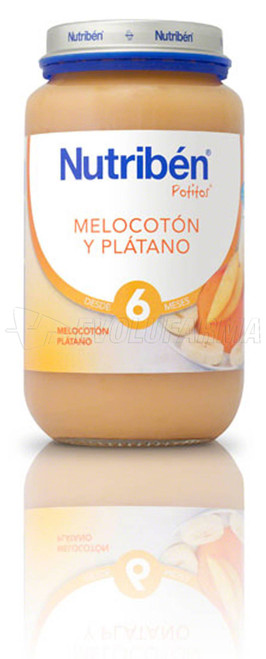 Nutriben potito melocotón y plátano, 250 g